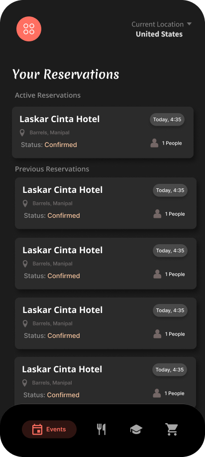 Event Booking App - View 8